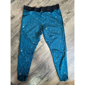 Nike Pro Women's Starry Night Metallic Tights Size 2xTeal‎ Blue Dri-fit W…